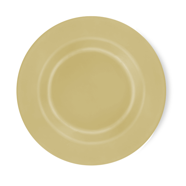Beige Matt Melamine Deep Plate