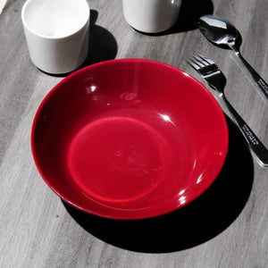 Red Melamine Open Bowls - Patex Studios