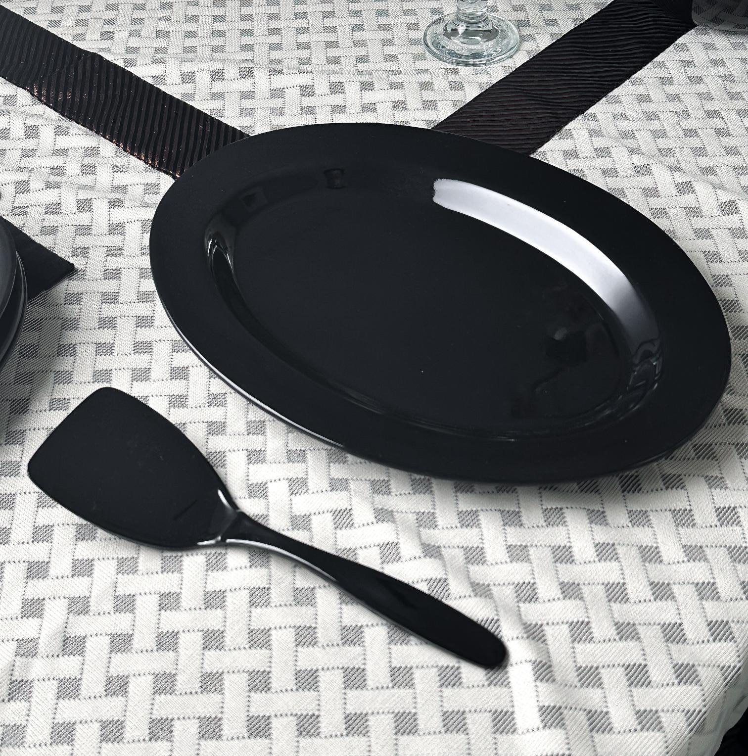 Black Melamine Dinner Set - Patex Studios