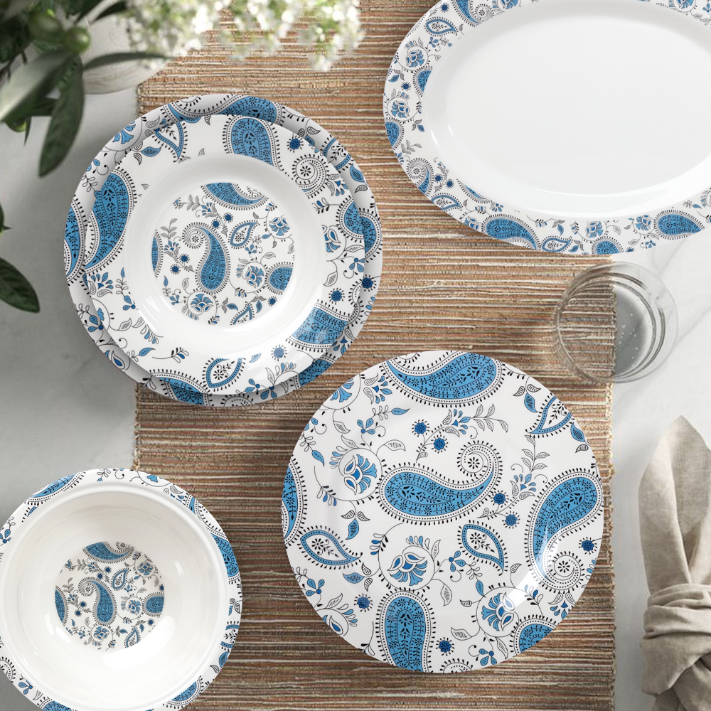 Indigo Drift Dinner Set