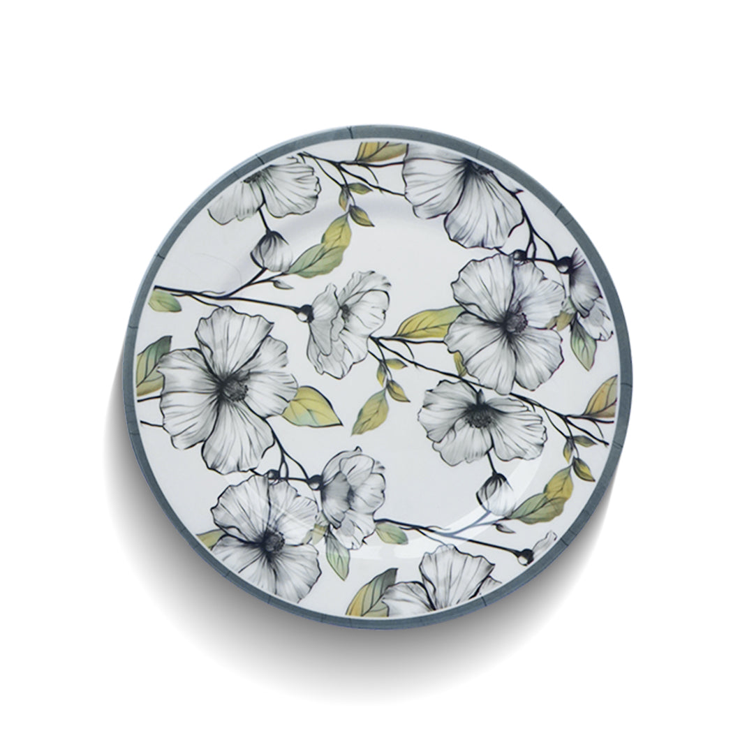 Graphite Bloom Rice Plates