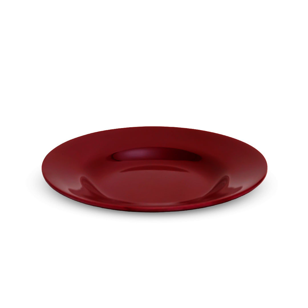 Maroon Melamine Quarter Plates