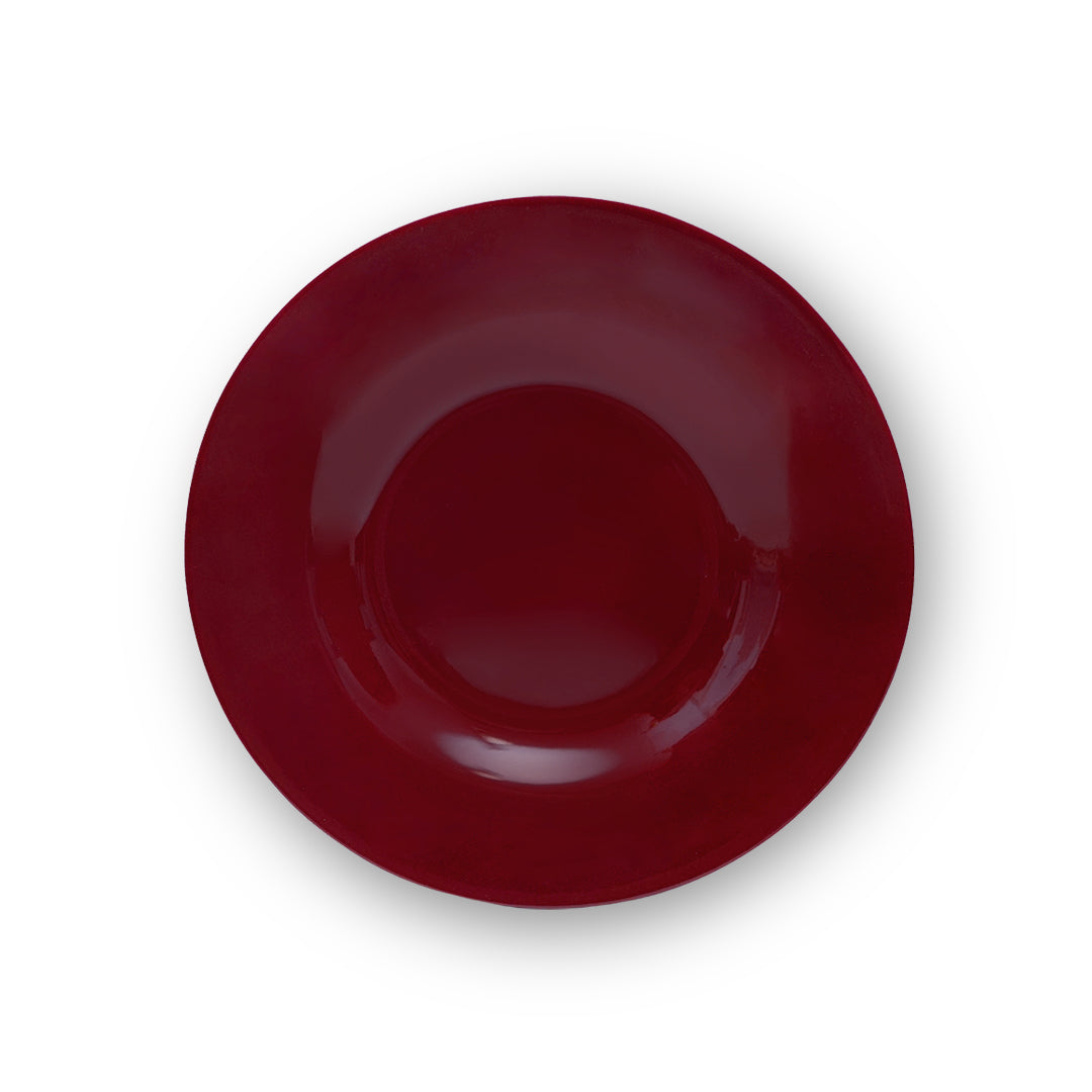 Maroon Melamine Quarter Plates