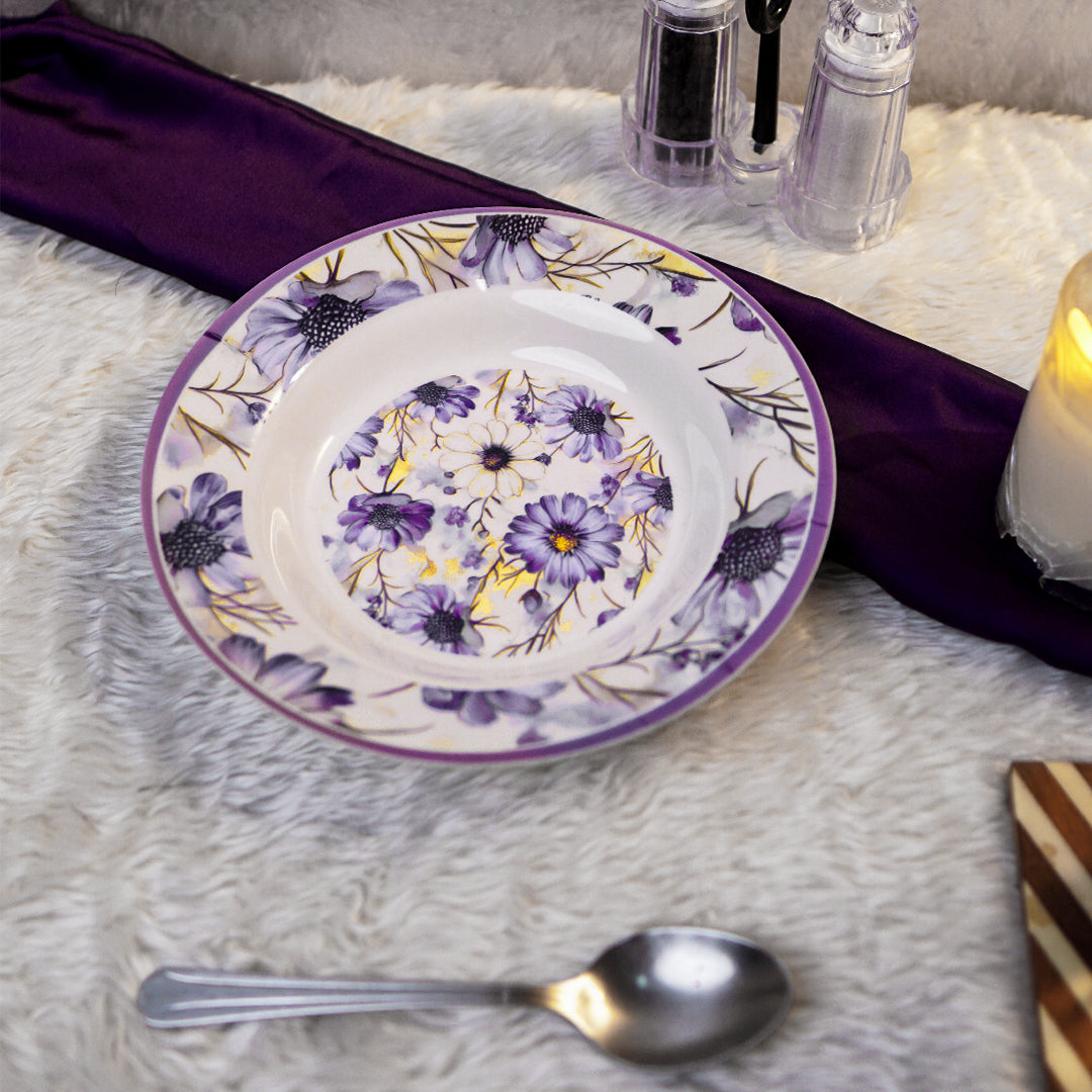 Violet Bloom Deep Plates