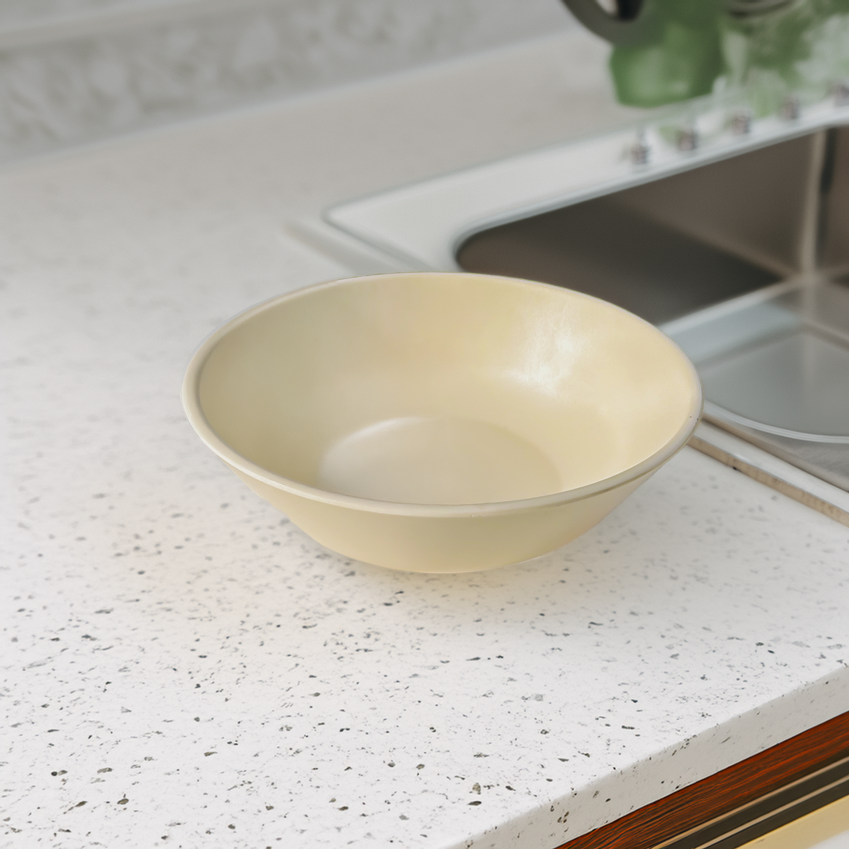 Beige Melamine Open Bowl Set