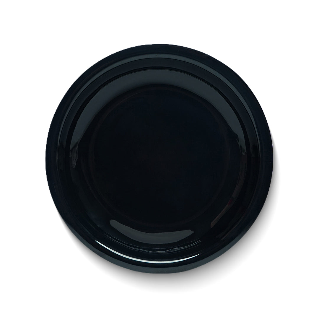 Black Melamine Quarter Plates