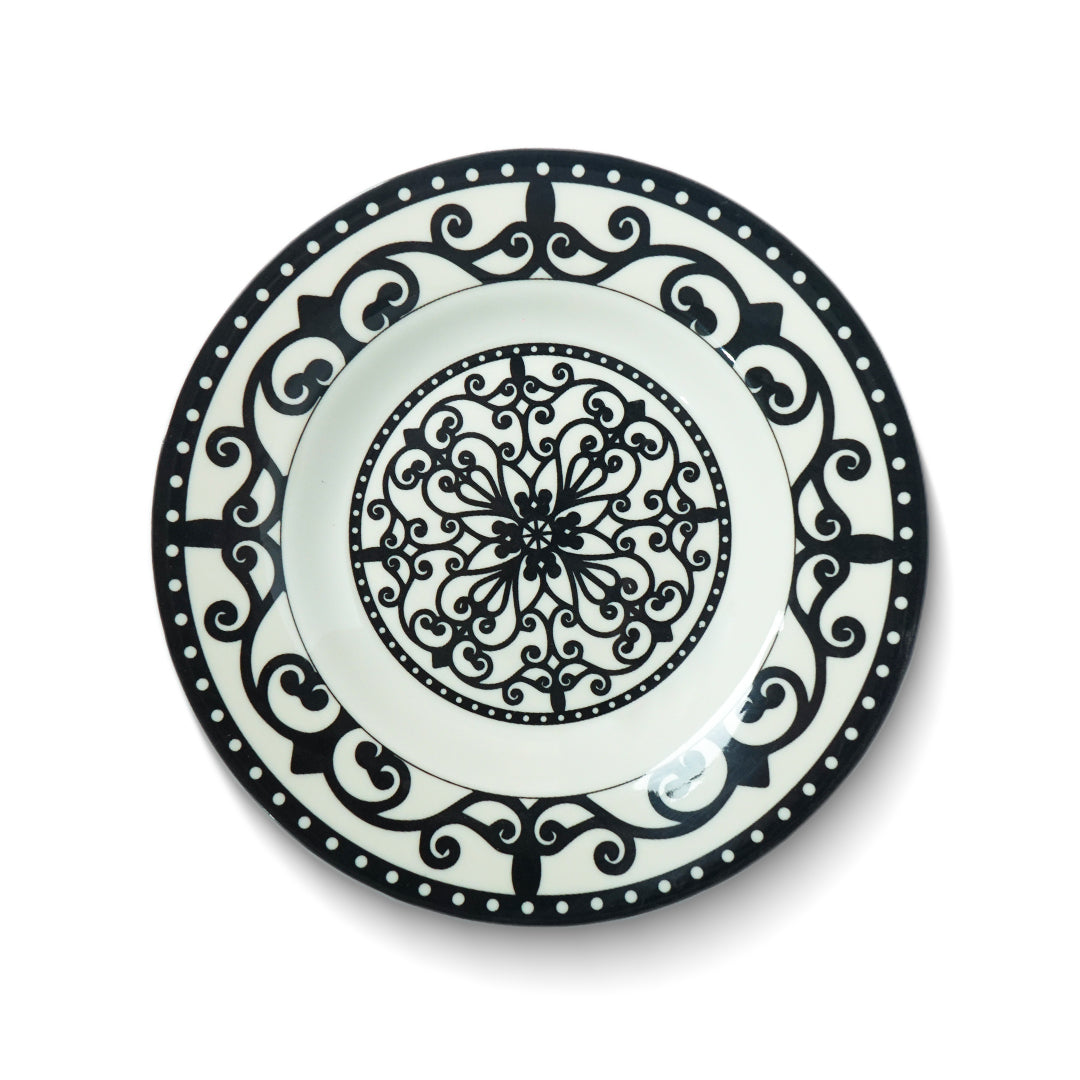 Black Lace Quarter Plate