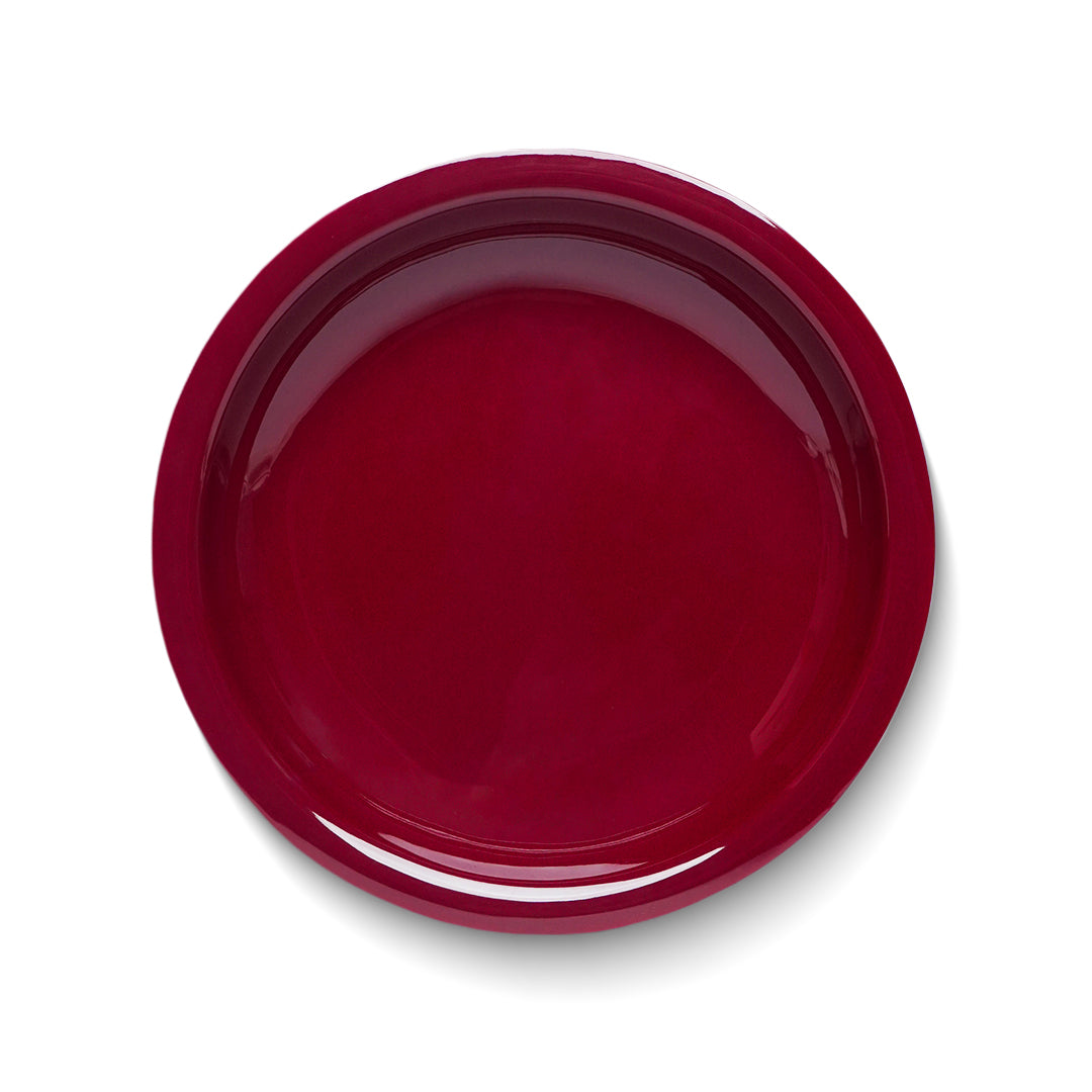 Maroon Melamine Quarter Plates