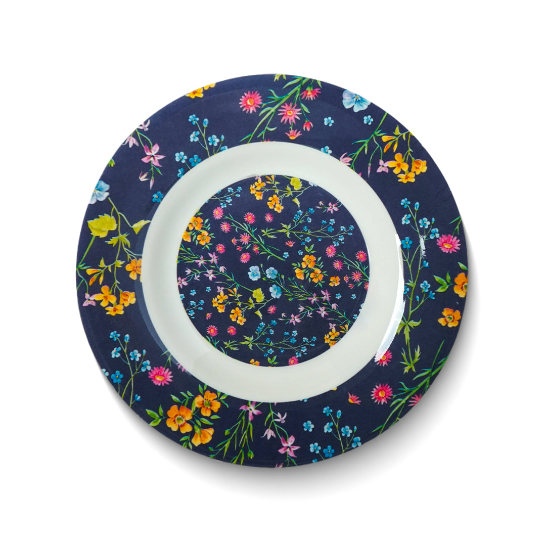 Dark Bloom Quarter Plates