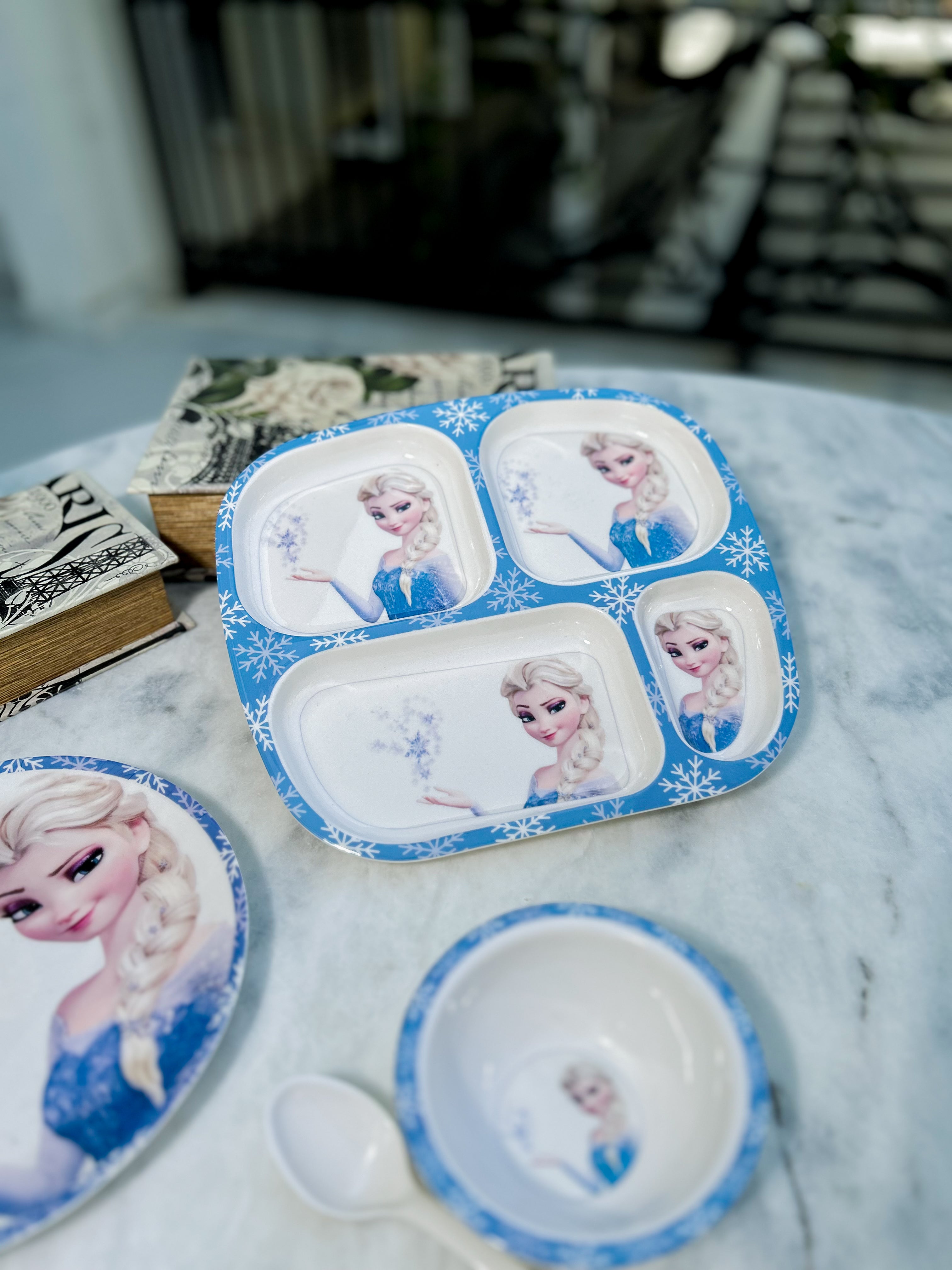 Spoon Disney Frozen Plate Set Elsa Dining Set – Patex Studios