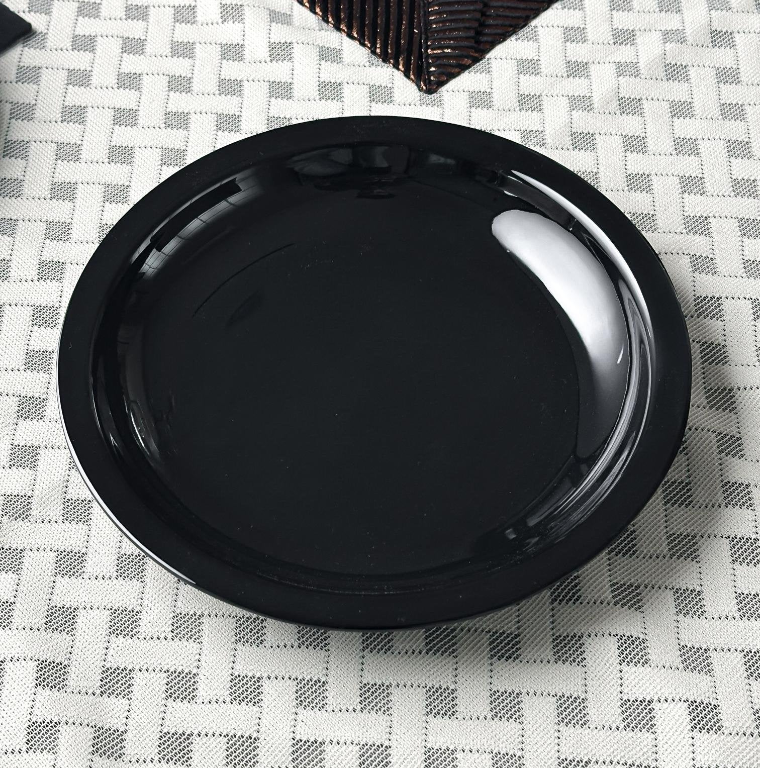 Black Melamine Dinner Set – Patex Studios
